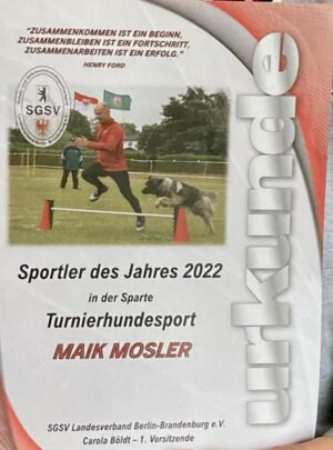 Urkunde Maik